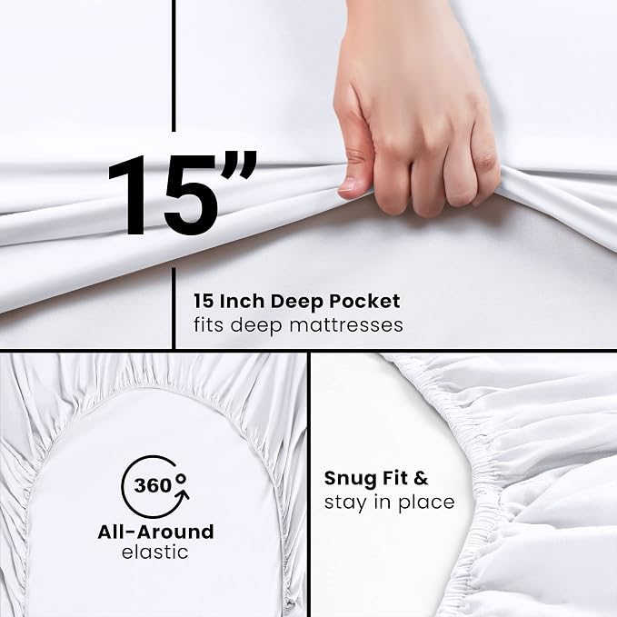 Utopia Bedding Twin XL Fitted Sheets - Image 6