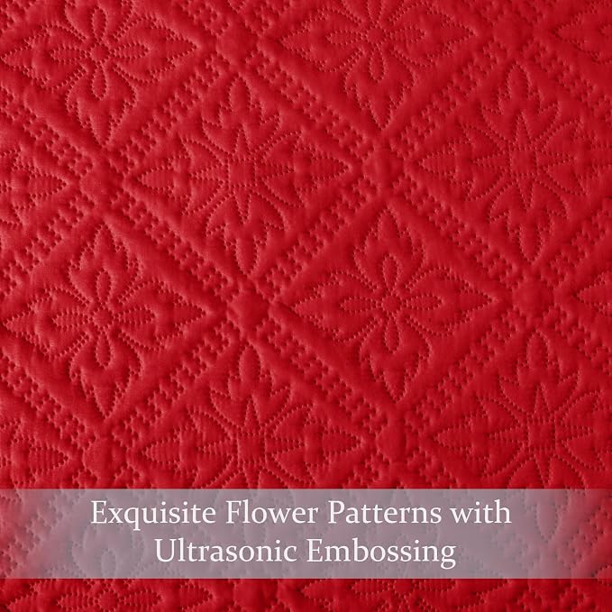 Exclusivo Mezcla California King Quilt Bedding Set, Lightweight Soft Bedspreads - Image 5
