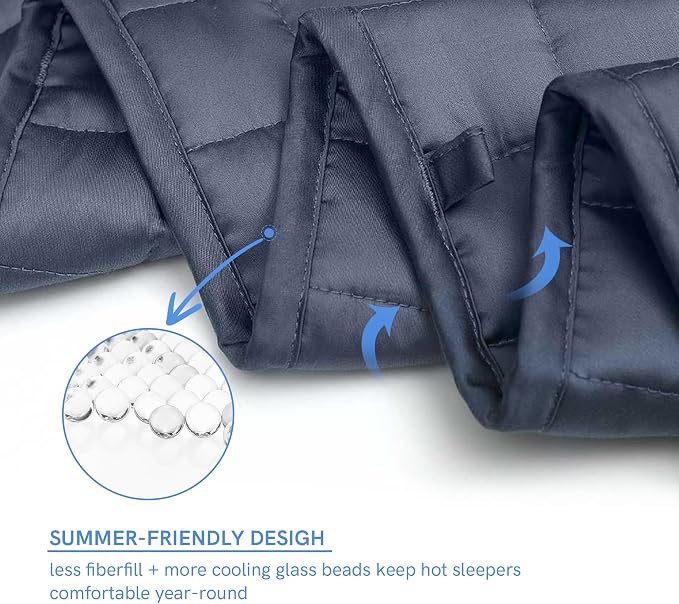 YnM King Size Cooling Weighted Blanket - Image 5