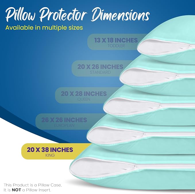 Utopia Bedding Premium 100% Waterproof Pillow Protectors - Image 2