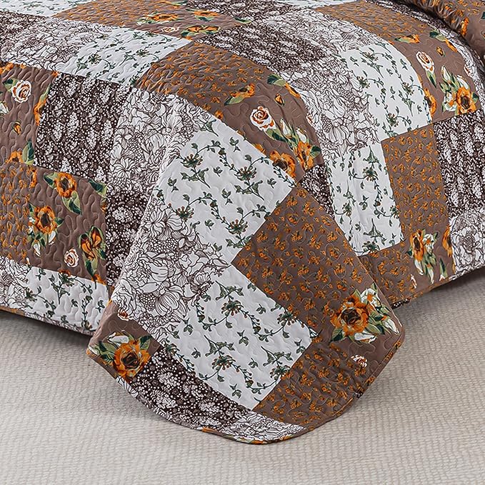 BEDIFANY Cotton Filling King Quilt Set - Image 6