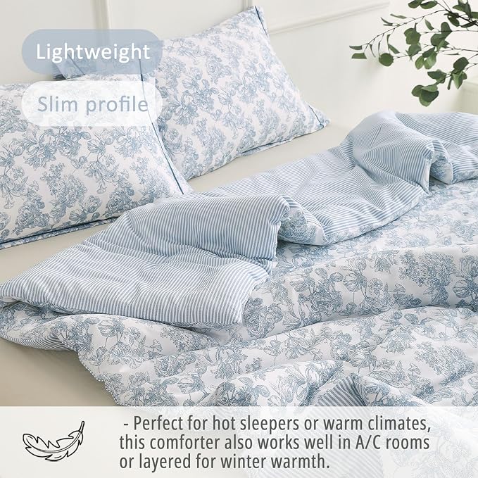 LEMIROE Vintage Cotton Comforter King Size 3Pcs - Image 4