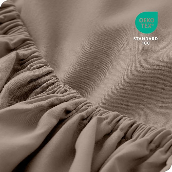 Bare Home 2-Pack Fitted Bottom Sheets Split King - Image 5