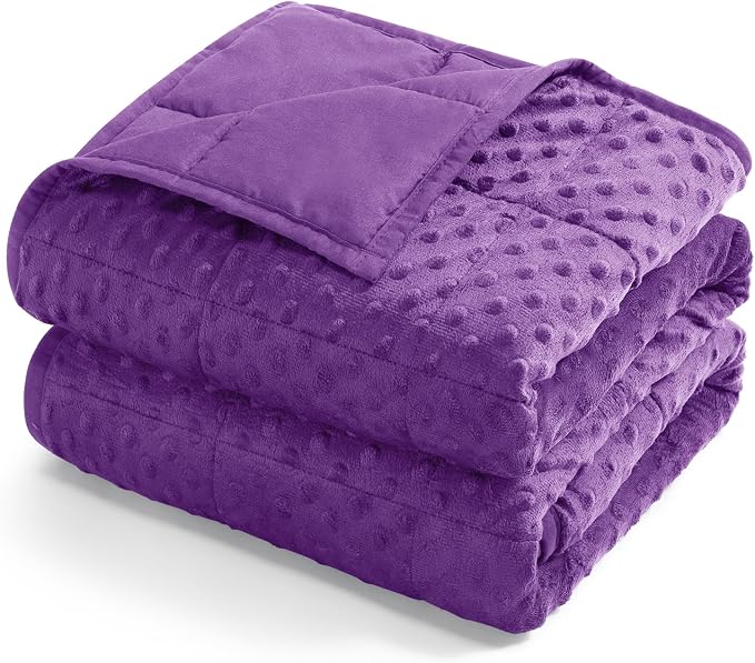 Kivik 20 lbs Weighted Blanket for Adults, Minky Dot Cooling Heavy Blankets Throw by Kivik