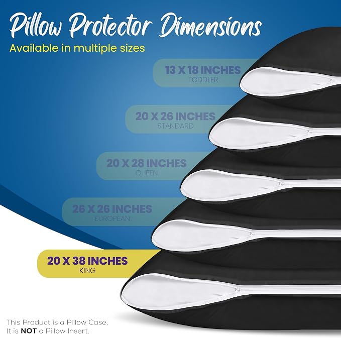 Utopia Bedding Premium 100% Waterproof Pillow Protectors - Image 2