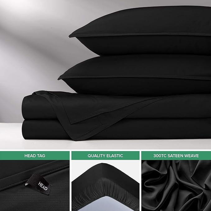 Pure Bamboo Queen Sheets, Genuine 100% Organic Viscose Derived from Bamboo Bed - Image 6