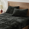 BEDELITE Velvet Fitted Sheet and Pillowcase Set, Luxury Soft Fuzzy Bottom Sheet by BEDELITE