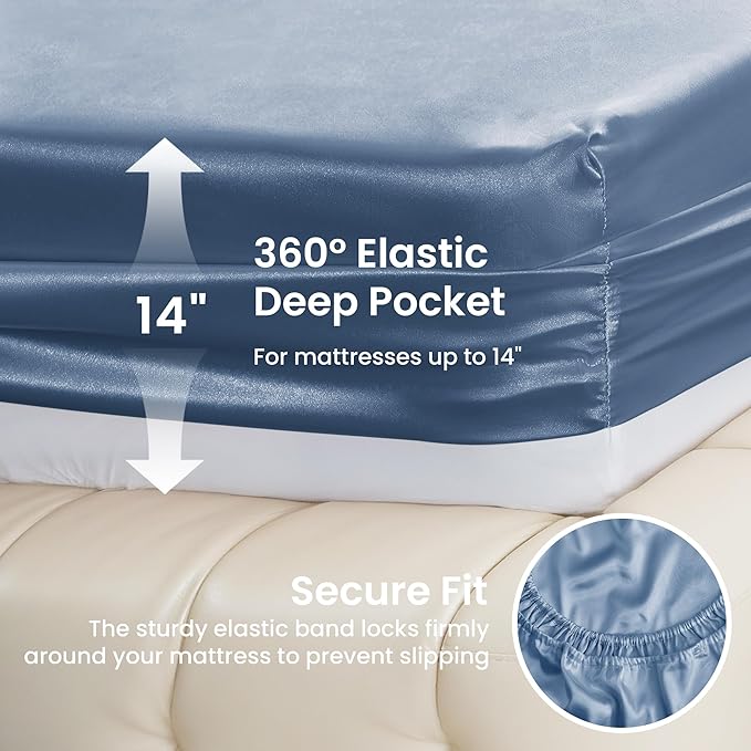 Love's cabin Satin Queen Sheets Set - Image 4