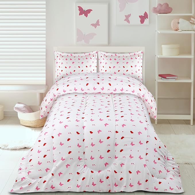 Utopia Bedding All Season Butterfly Comforter Set - Image 4