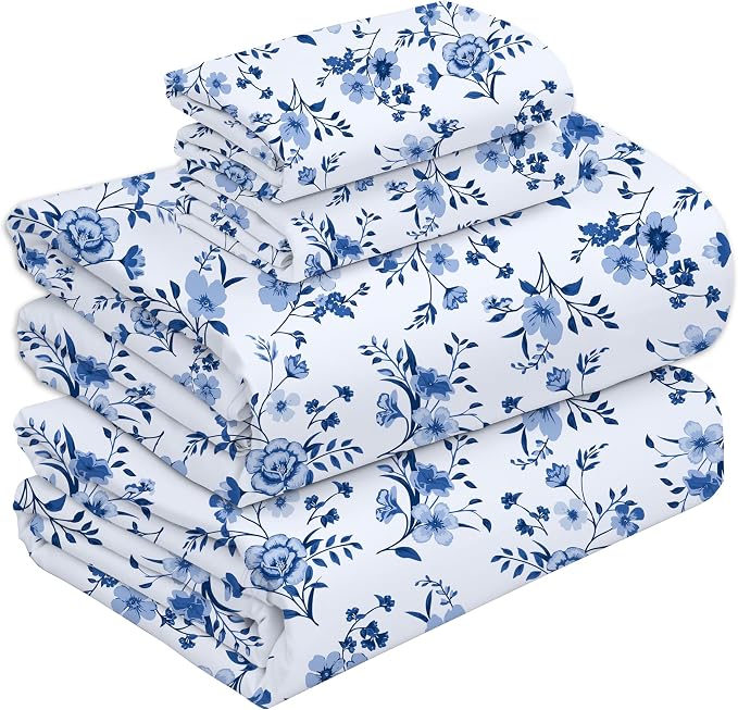 RUVANTI 100% Cotton Sheets – Full Size Percale Bedding, Cooling & Breathable - Image 9