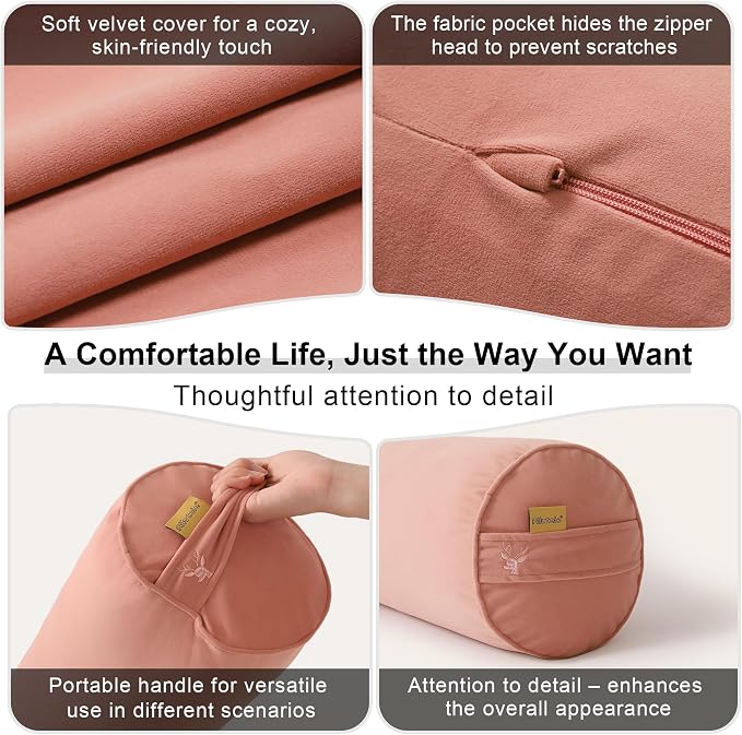 Body Pillow for Adults, Long Round Pillow, Big Cylindrical Pillow, Large Full - Image 5
