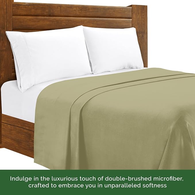 Luxury Flat Sheet on Amazon Elegant Comfort Wrinkle-Free 1500 Premier Hotel - Image 5