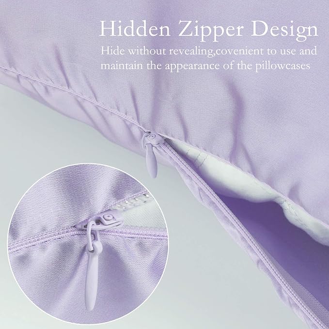 JOGJUE Silk Pillowcase for Hair and Skin 2 Pack 100% Mulberry Silk Bed - Image 4