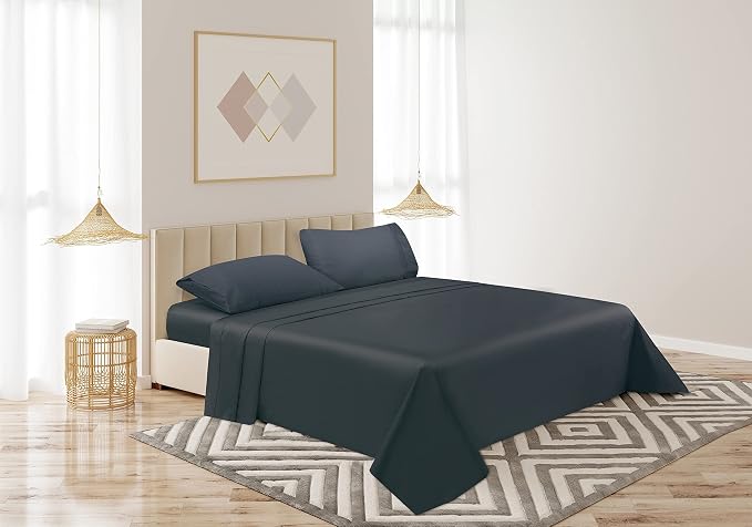 Flat Sheet Only Twin Size, 400 TC 100% Egyptian Cotton Flat Sheet - Image 7