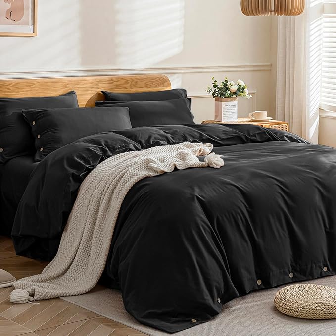 JELLYMONI Cotton Duvet Cover Cal King Size - Image 2