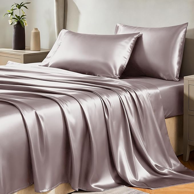 CozyLux Satin Sheets Full Size Sheets by CozyLux