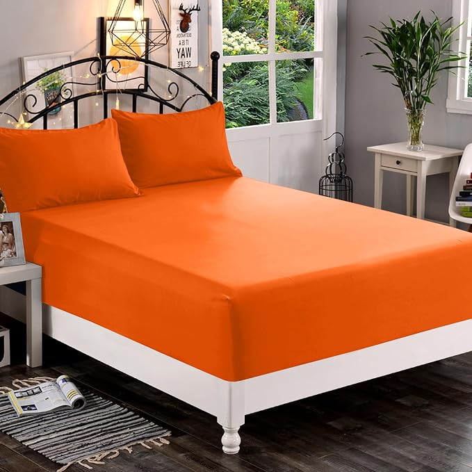 Elegant Comfort 1500 Premium Quality Fitted Sheet Ultra Soft 18-24 Inch Extra - Image 2