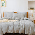 JELLYMONI 100% Natural Cotton 3pcs Striped Duvet Cover Sets, by JELLYMONI