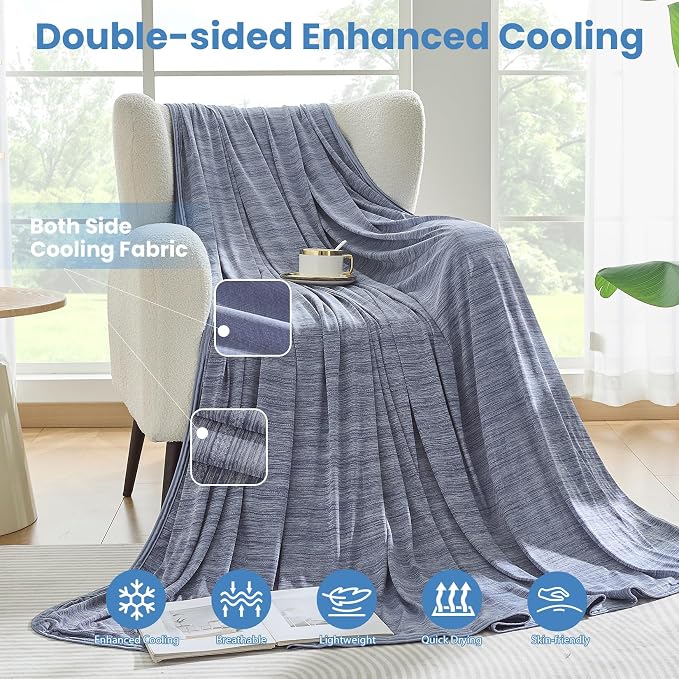OIGAE Cooling Blanket for Hot Sleepers - Image 3