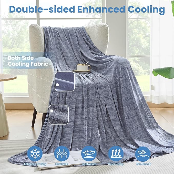 OIGAE Cooling Blanket for Hot Sleepers - Image 3
