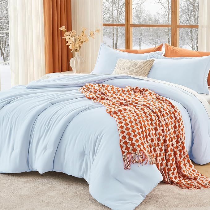 MUXHOMO Queen Comforter Set, All Season Ultra Soft Down Alternative Bedding by MUXHOMO