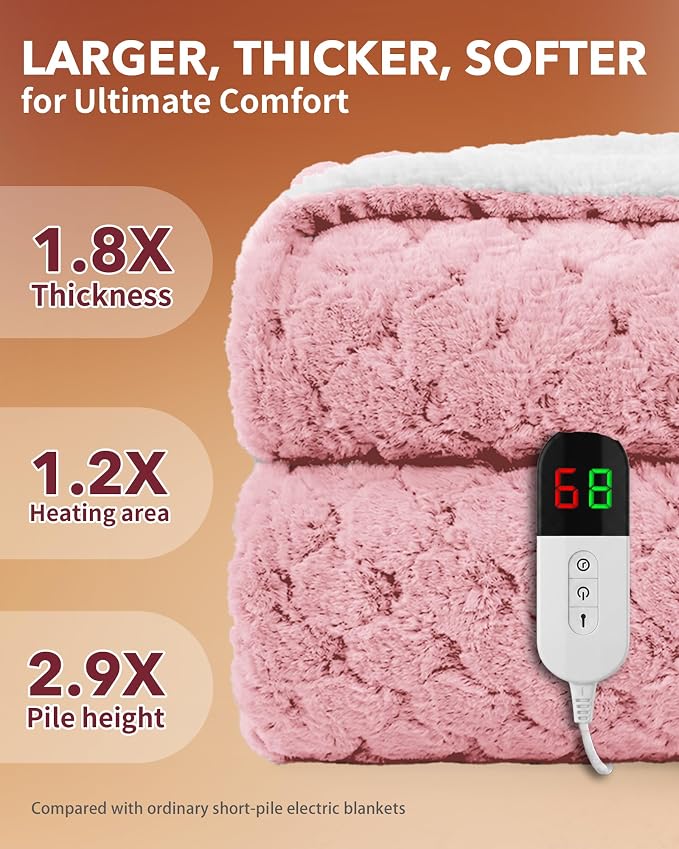 Homemate Electric Heated Throw Blanket - Image 3