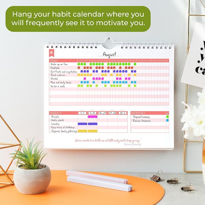 Clever Fox Habit Tracker Calendar – Inspirational Goal Tracker and Habit - Image 4