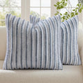 decorUhome Cozy Faux Fur Throw Pillow Covers 26x26 Set of 2 Decorative Soft by decorUhome