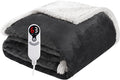 Electric Heated Blanket Throw Size 50"x60", Soft Flannel by Soypipo