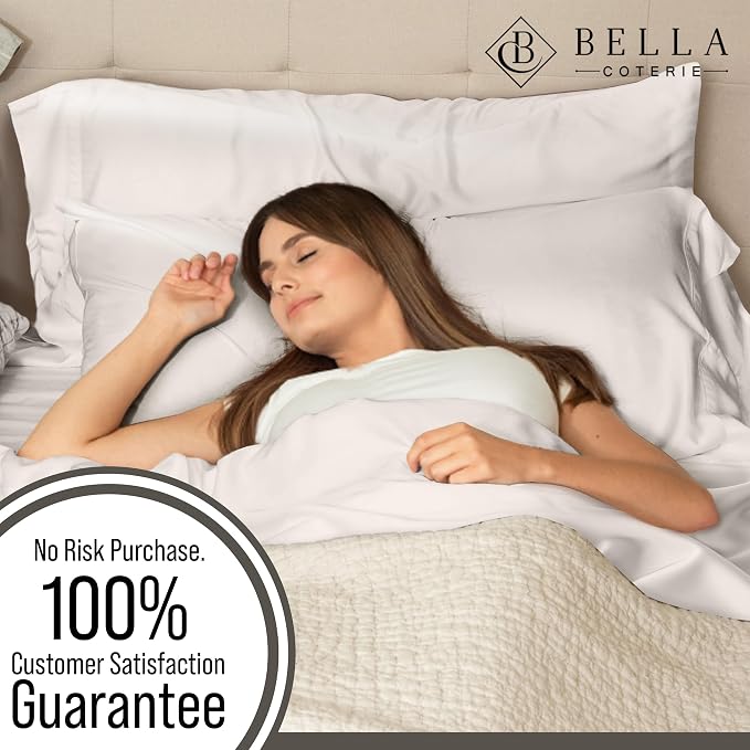 Bella Coterie | Luxury Bamboo Viscose Standard Size Pillowcase Set | 100% - Image 5