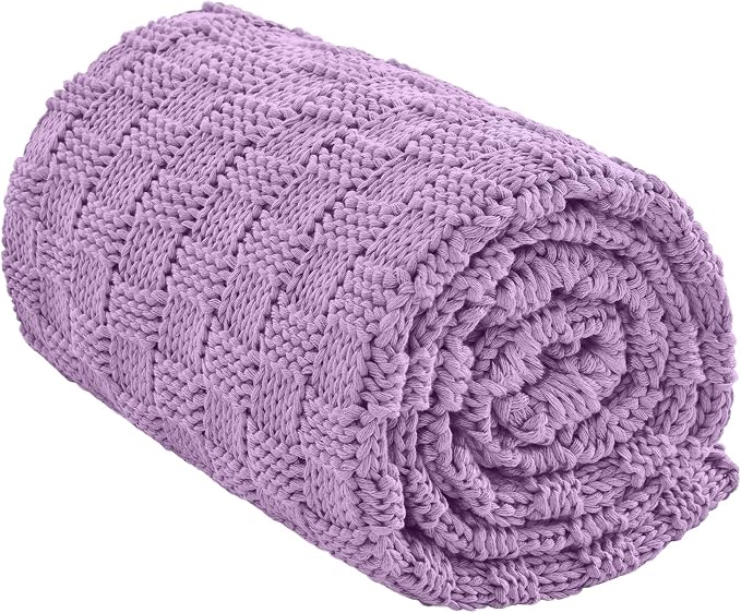 Knitted Weighted Blanket Adults, No Beads Heavy Blanket 36” x 48'' 5lbs by Unknown