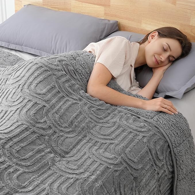 Sherpa Fleece Adult Weighted Blanket Great - Image 9