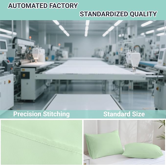 ZPECC Pillow Cases Standard Size Set of 12, 20x26 Envelope Closure Pillowcases - Image 4