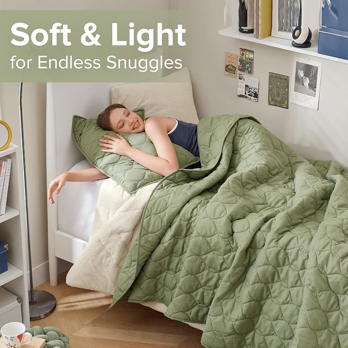 Comfort Spaces Twin Quilt Set Modern Reversible Ogee Coverlet Twin Bedding Set - Image 6