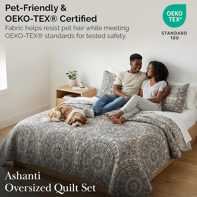 Southshore Fine Living, Inc. Ashanti Collection Oversized King Quilt Bedding Set - Image 5