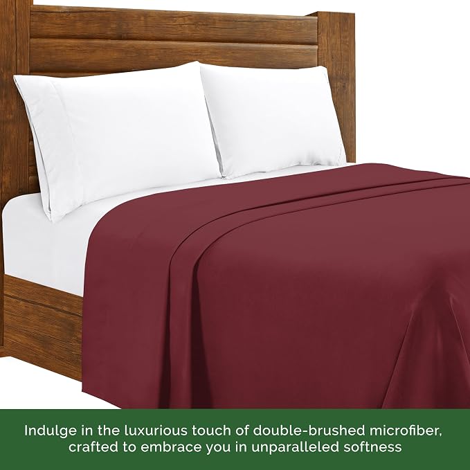 Luxury Flat Sheet on Amazon Elegant Comfort Wrinkle-Free 1500 Premier Hotel - Image 5