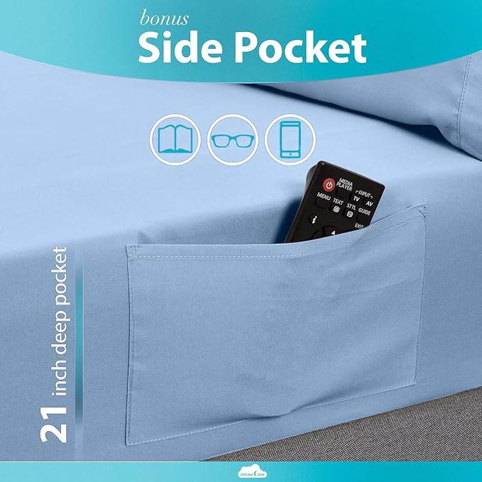 DREAMCARE Fitted Sheet Queen Size - Image 3