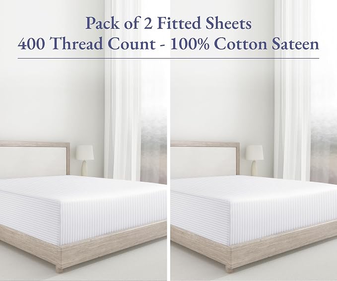 California Design Den Twin XL Fitted Sheets 2 Pack Only - Image 5