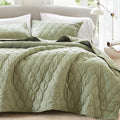 Comfort Spaces King Quilt Set Modern Reversible Ogee Coverlet King Bedding Set by ComfortSpaces