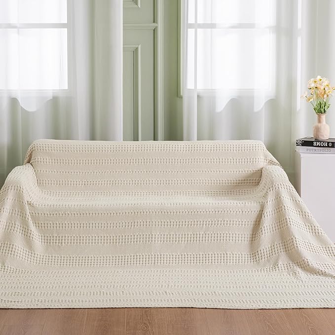 PHF Cooling Waffle Blanket California King Size, Lightweight 60% Rayon from - Image 5