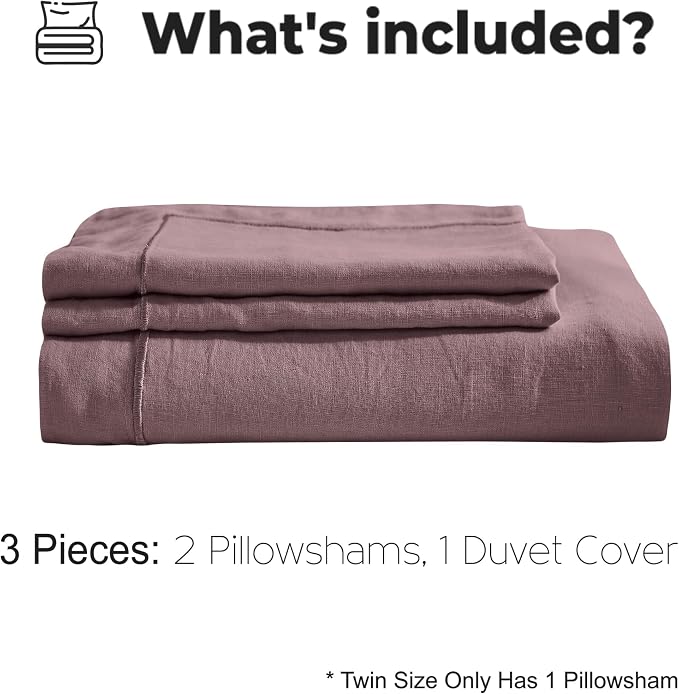 Simple&Opulence 100% Washed Linen Duvet Cover - Image 5