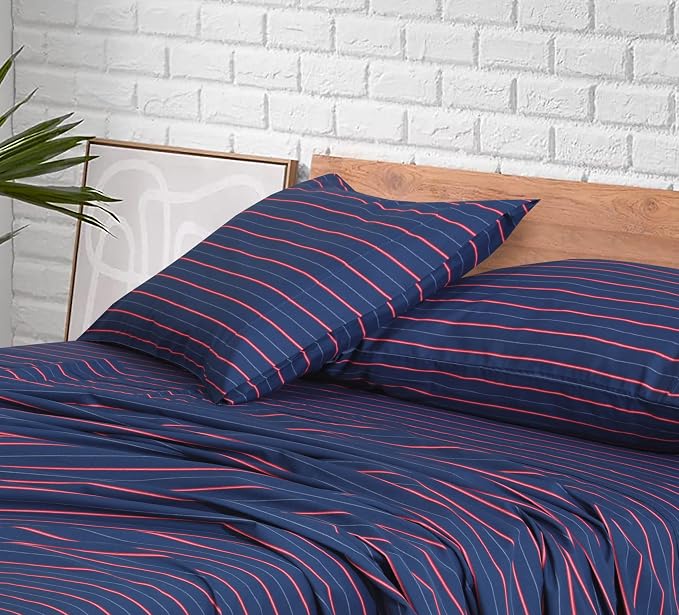RUVANTI 100% Cotton Sheets – Twin XL Size Percale Bedding, Cooling & Breathable - Image 7