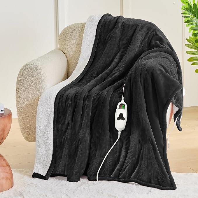 greenoak Heated Blanket Electric Throw 50"X60", Heating Blanket - Image 2