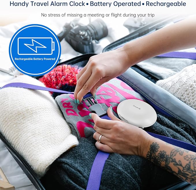 DreamSky Vibrating Alarm Clock for Heavy Sleepers - Image 5