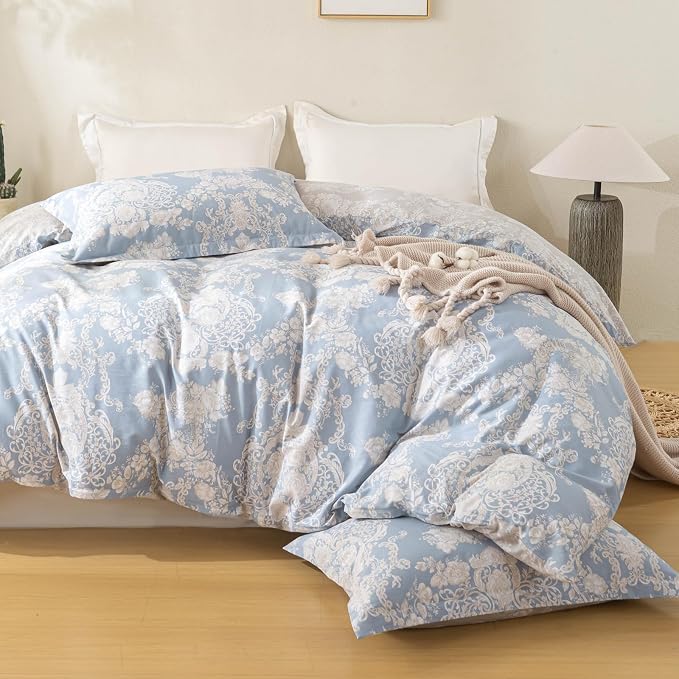 OAITE Duvet Cover Set, 100% Cotton Comforter Cover - Image 3
