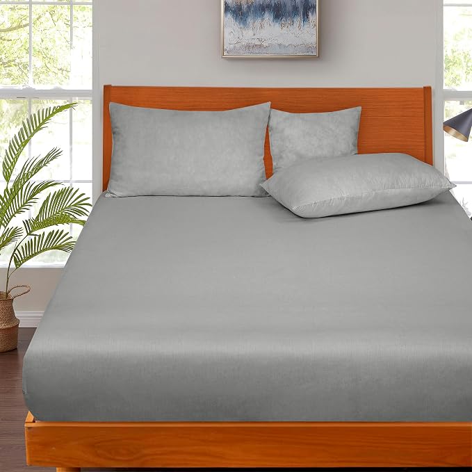 ROYALE LINENS 300 Thread Count 100% Long Staple Combed Cotton Fitted Sheet - Image 8