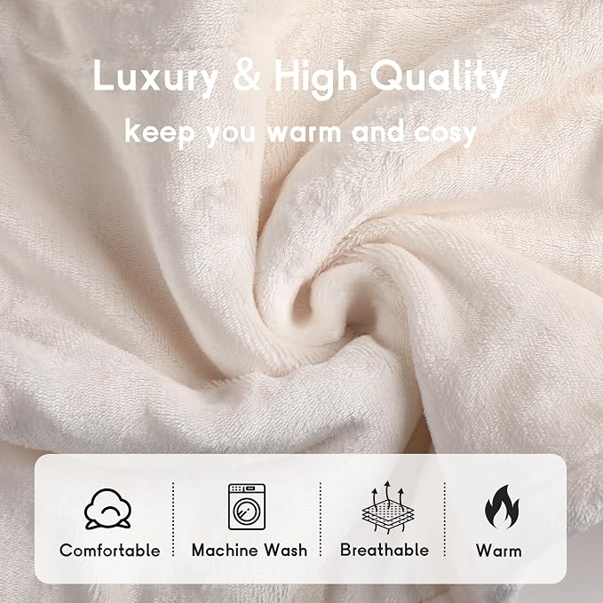 Heated Blanket Electric Blanket King Size 90''x100'' - Image 3