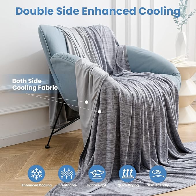 OIGAE Cooling Blanket for Hot Sleepers - Image 3