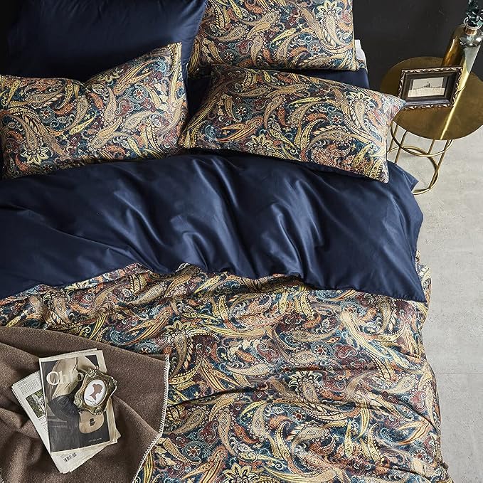 Cupocupa Duvet Cover King Size Set Boho Floral Pattern King Duvet Cover Set - Image 6
