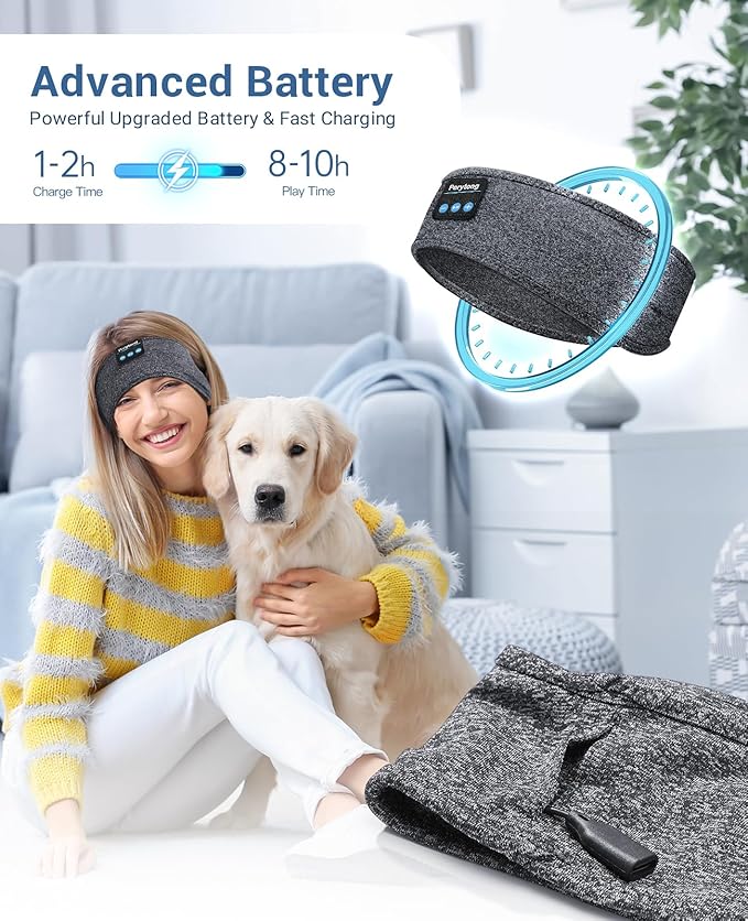 Perytong Sleep Headphones Wireless, Air Travel, Meditation - Image 2
